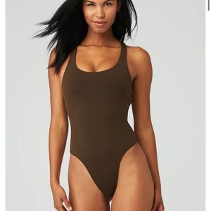 Alo sleek black bodysuit